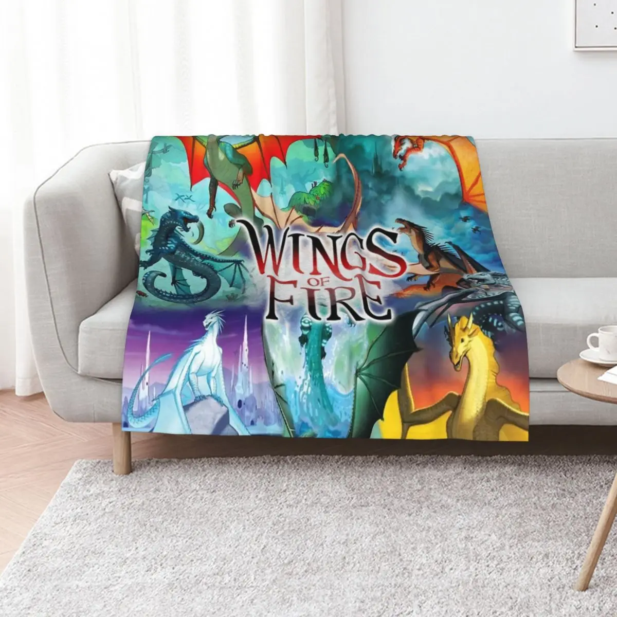 Wing of fire all dragon Throw Blanket Elegant Warm Throw Blanket for Hotel Home