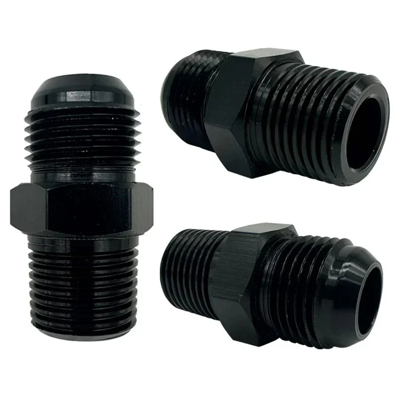 4X 4AN 6AN 8AN 10AN 12AN a 1/4 "1/8" 3/8 "3/4" NPT adaptador de enfriador de aceite macho recto manguera de combustible tubo rosca ajuste acampanado