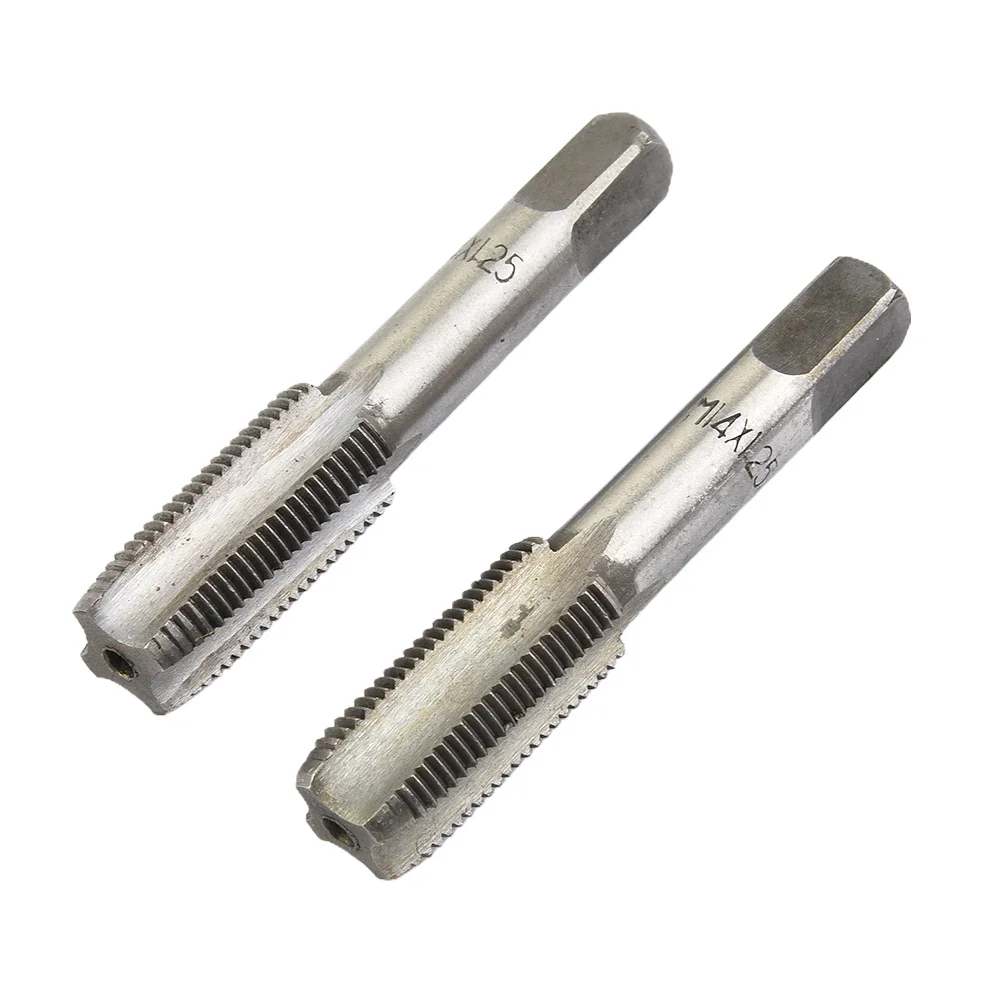 Nuttige Praktische Tapset Pitch Metaalbewerking Metrische Plug Rechts Zilver Taps Toelopende Draad Gereedschap 14mmx1.25 Hogesnelheidstaal