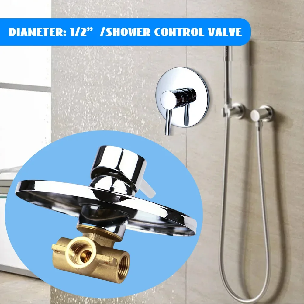 Válvula mezcladora termostática para baño – Grifo de ducha antiescaldaduras con 80 ° Límite C, montado en la pared a prueba de explosiones para una ducha segura