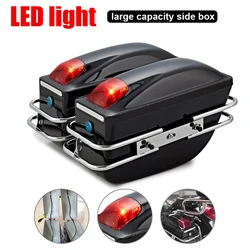 Universal Motorcycle Side Boxs Luggage Tank Tail Tool Bag Hard Case Saddle Bags Side Trunk For Honda/Yamaha/Suzuki