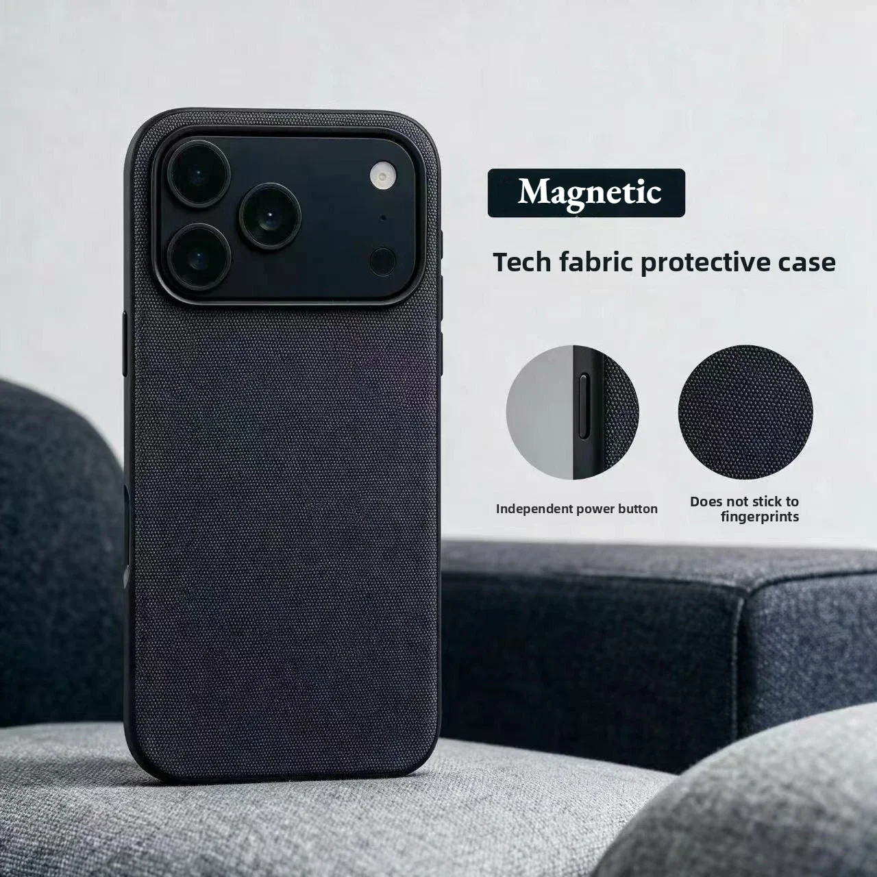 Luxury Tech Woven for Magsafe Magnetic Case for Iphone 18 17 16 15 Plus 14 13 12 11 18 Pro Max TechWoven Wireless Charging Cover
