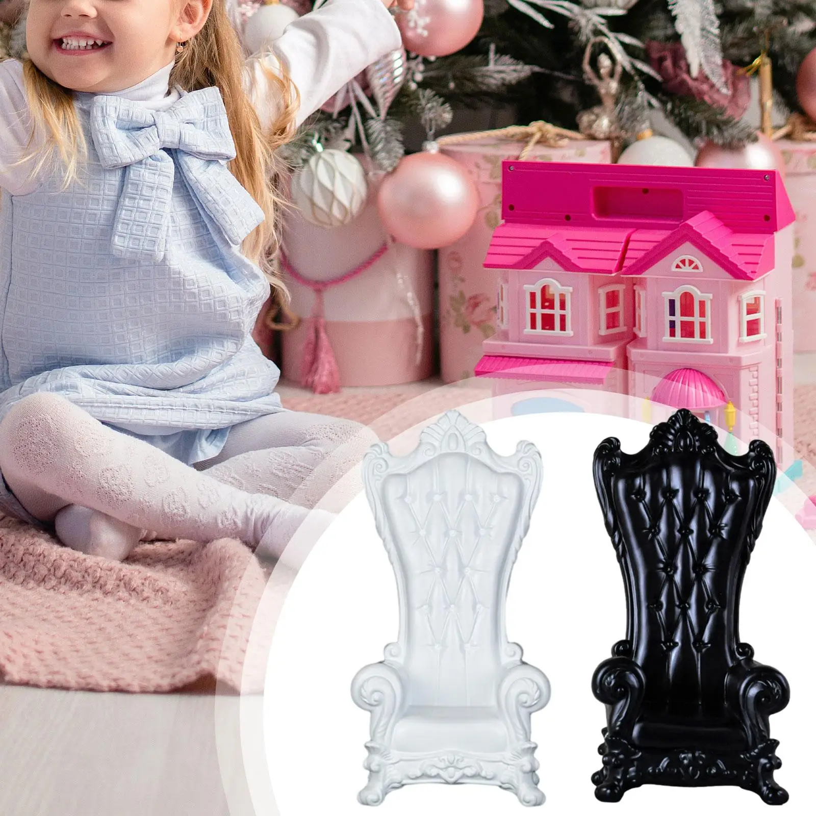 1/12 ドールハウス アームチェアとソファセット ミニチュア リビング ルーム用