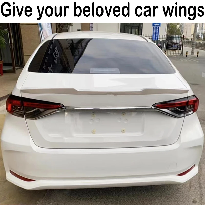 For 2019 2020 2021 Toyota Corolla Car Rear Trunk Lid Boot Car Spoiler Wings Tuning Exterior Accessories