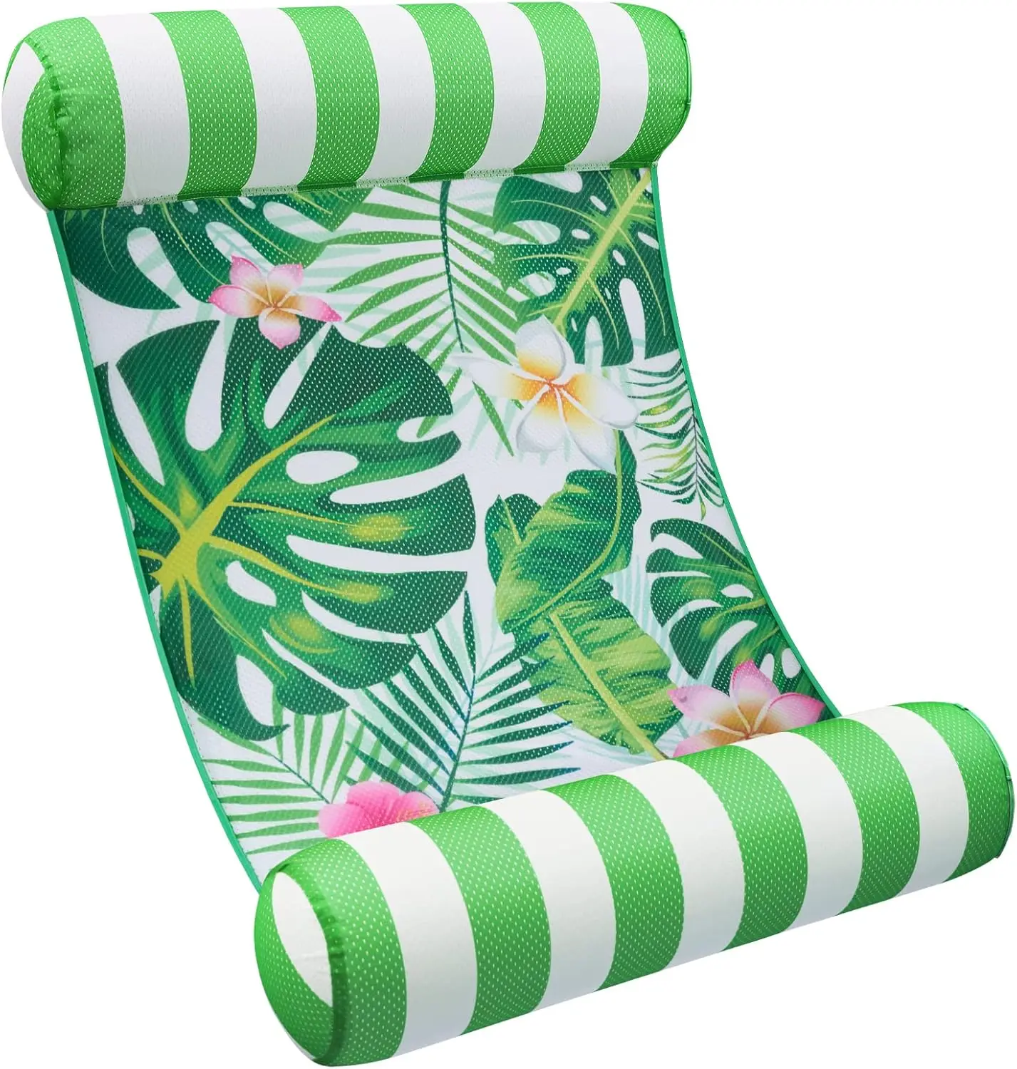 Inflatable Water Hammock Pool Raft, 4-in-1 Floating Lounge Chair for Beach and Summer Relaxation