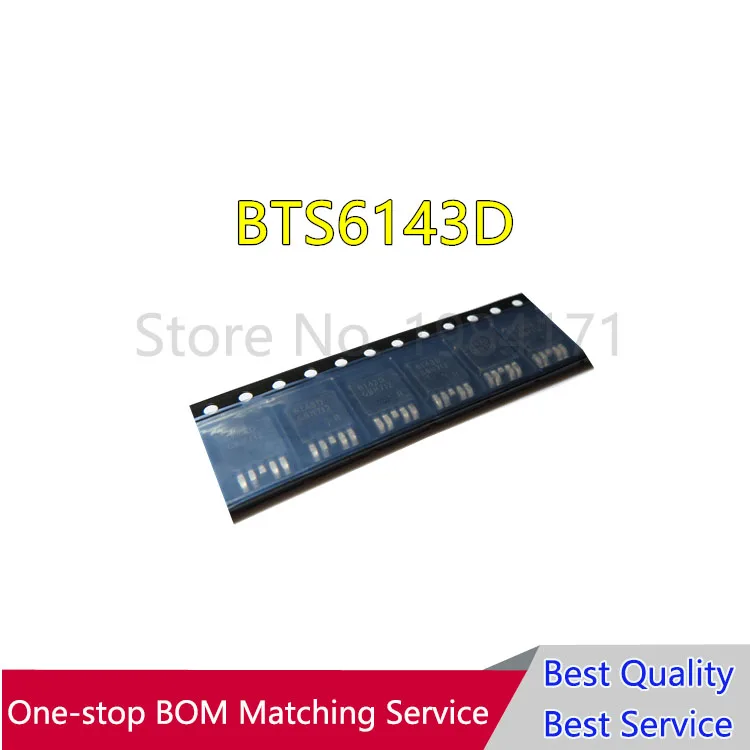 10Pcs BTS6143  BTS6143D TO2524 6143D High quality original In Stock Smart Highside Power Switch IC NEW