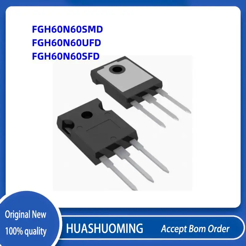 10 unids/lote 100% nuevo FGH60N60SMD FGH60N60UFD FGH60N60SFD FGH60N60 60N60 SMD UFD FGH60N60 SFD TO-247