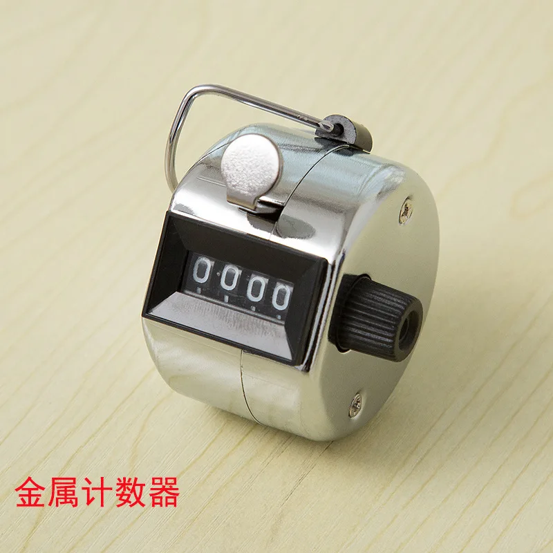 4 Digit Number Hand Held Tally Counter Mini Mechanical Digital Hand Tally Counter Manual Counting Golf Clicker Training Counter