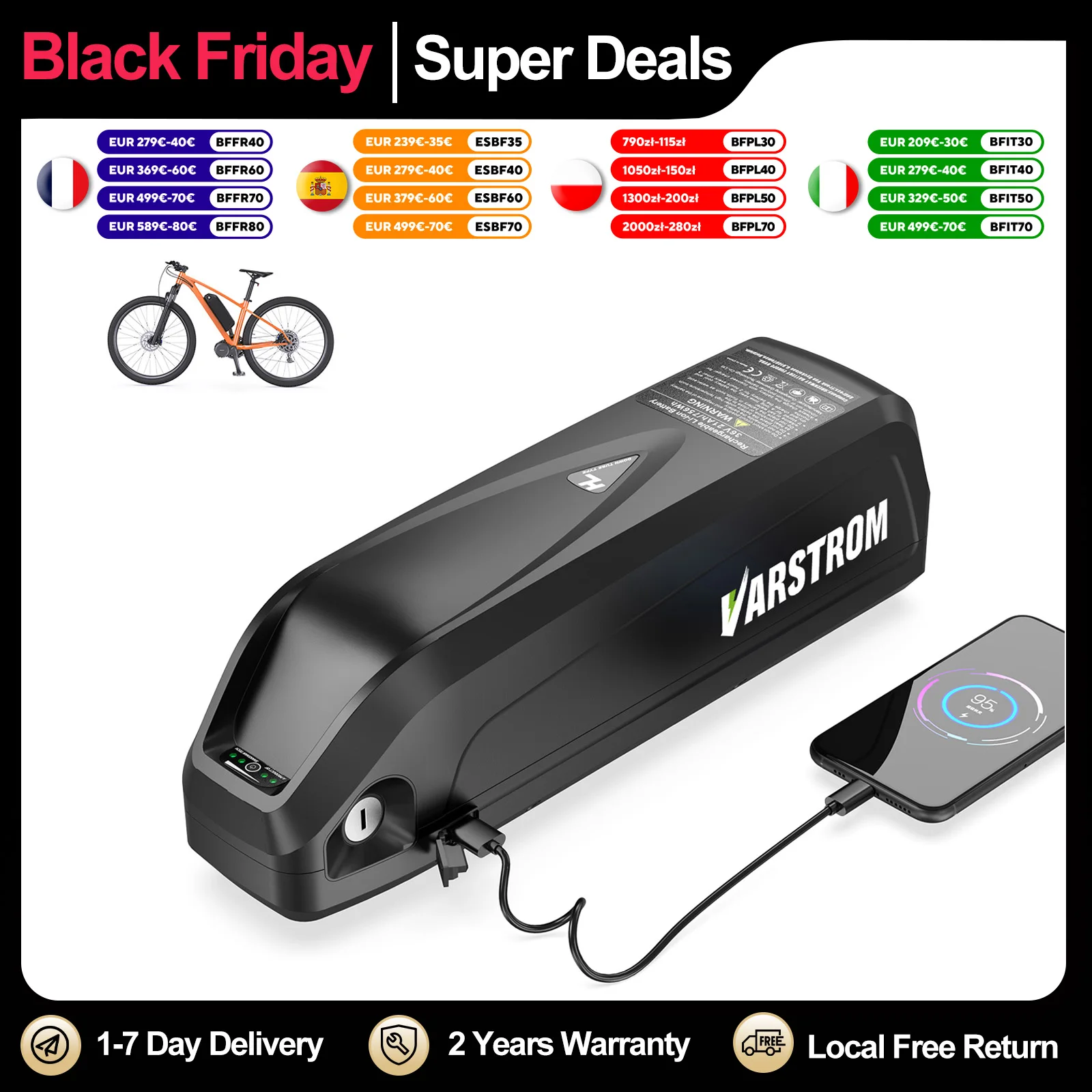 Original 48V Battery 48V 20AH 52V ebike Battery 36V Hailong Max 40A BMS 350W 500W 750W 1000W 1500W 21700 Cell BBS02 BBS03 BBSHD