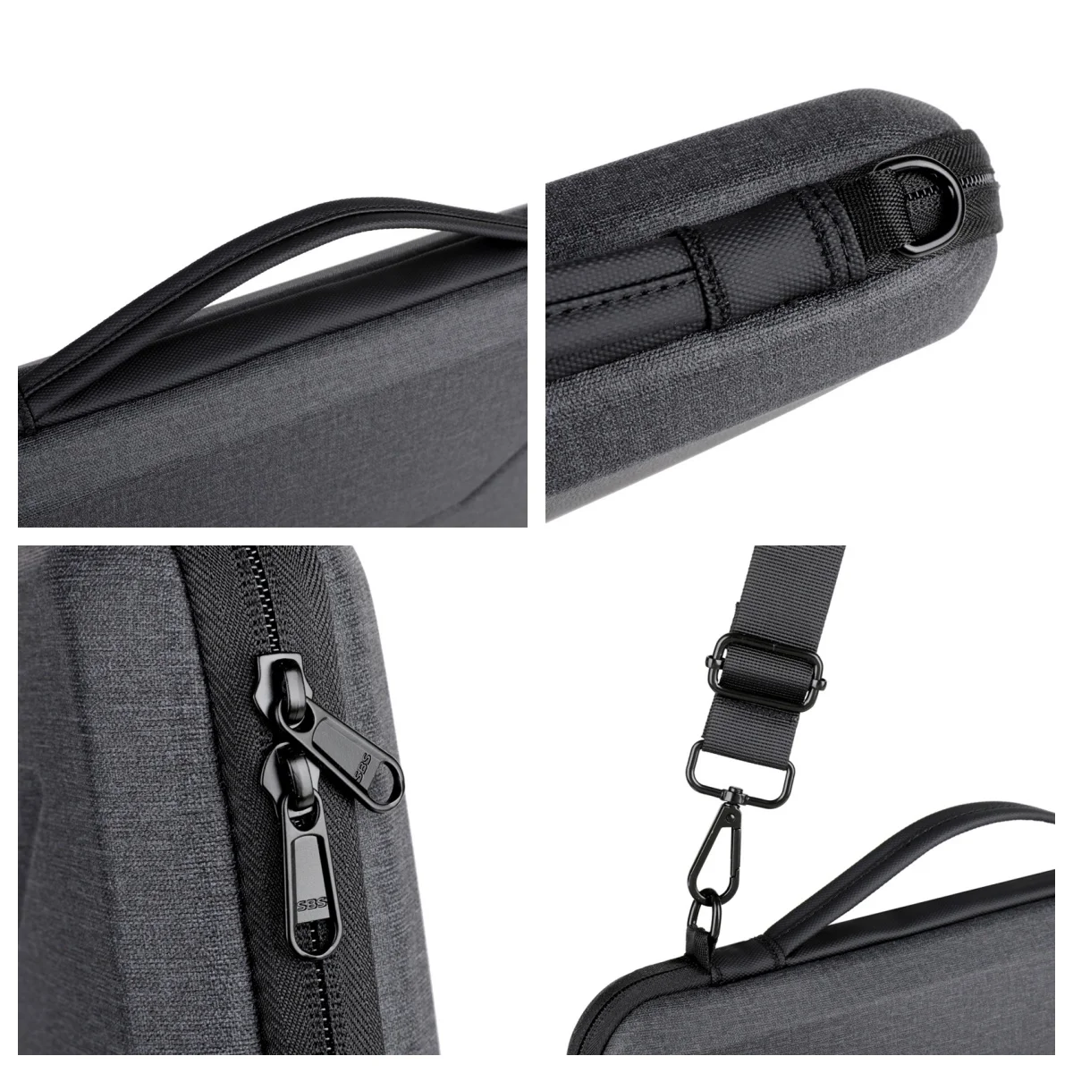 Hard-Shell Single-Shoulder Laptop Bag 15.6-inch Unisex Business Commuter Laptop Case Portable Computer Protective Bag view 6
