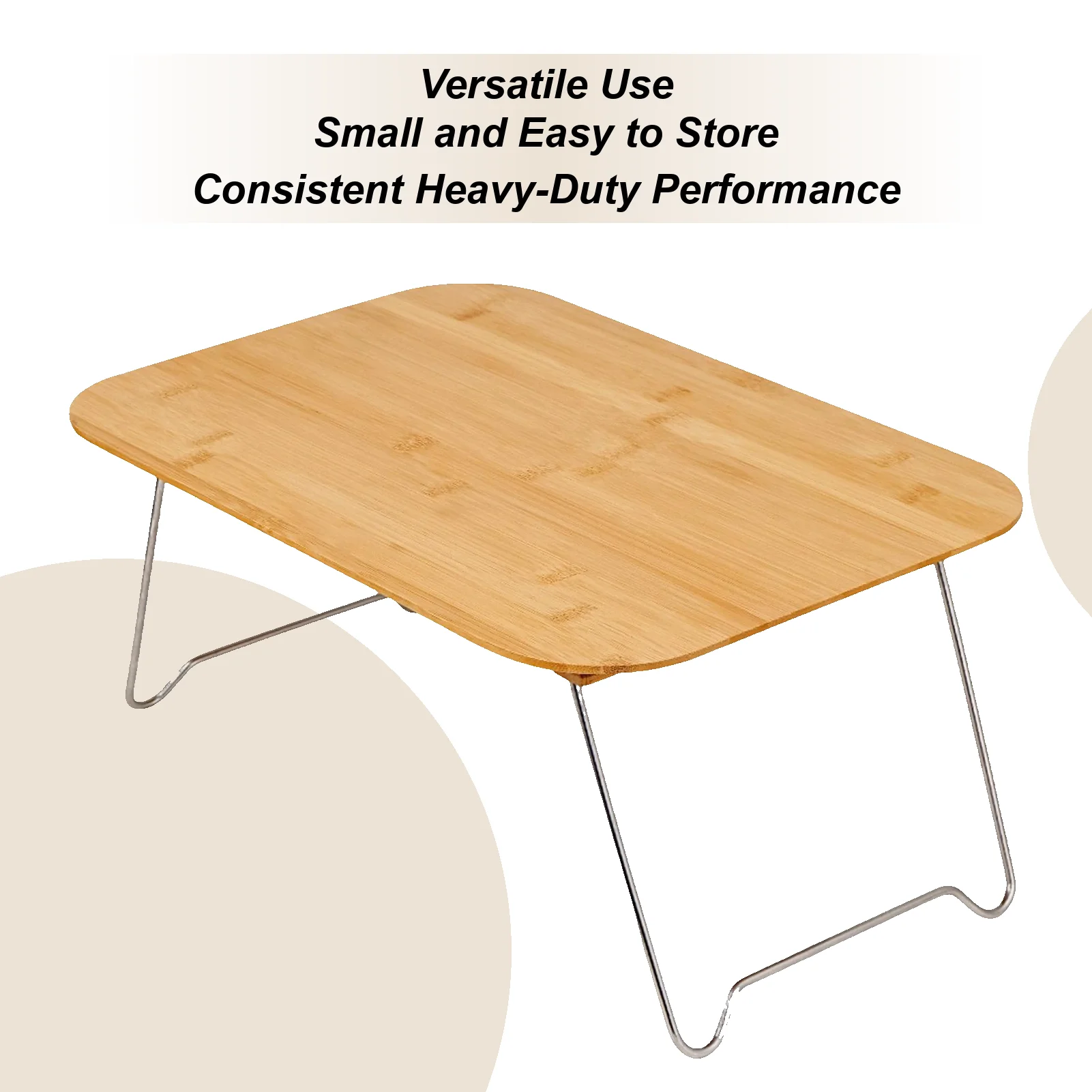 

Folding Table Camping Outdoor Beach Wooden Desk Lightweight Portable Reading Picnic Table For Barbecue Garden RV Tailgating