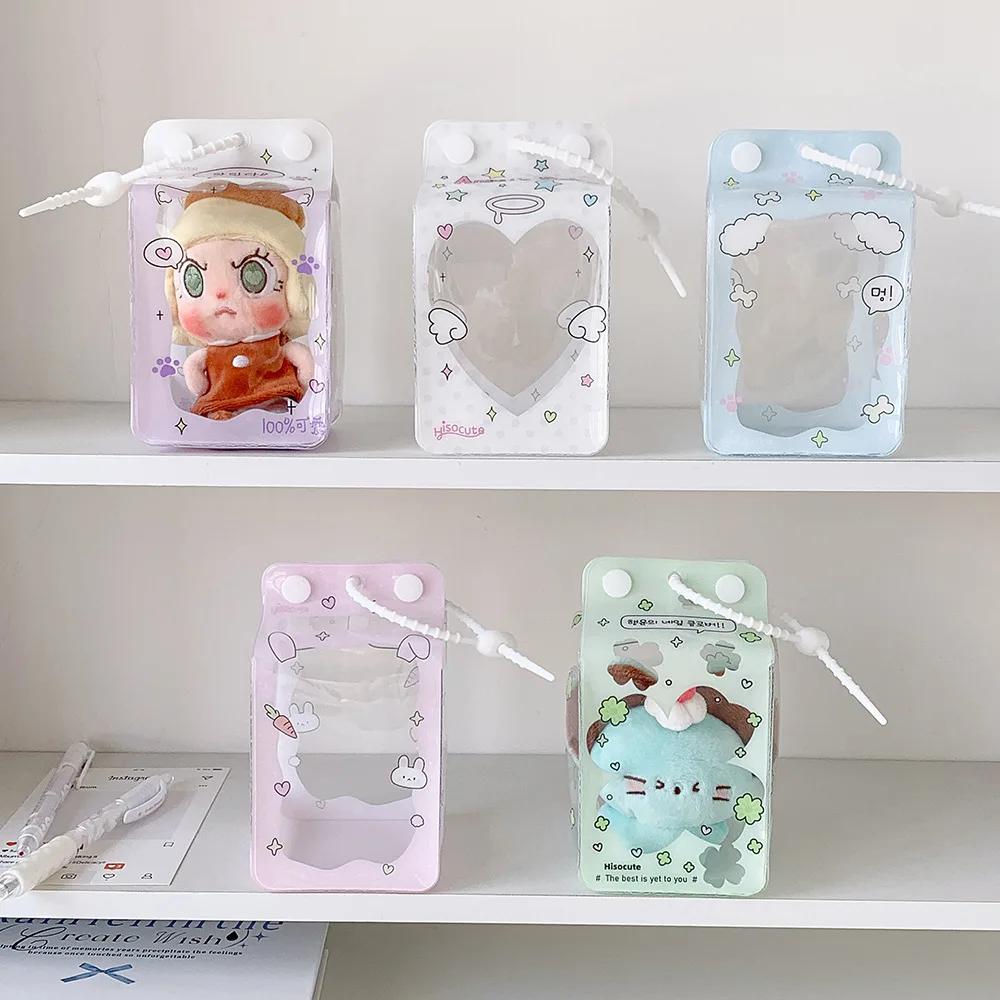 Hot selling Fashion Love Clover Transparent Doll Bag Cute Girl Crossbody Bag Pendant Decoration Handmade Display Storage Bag