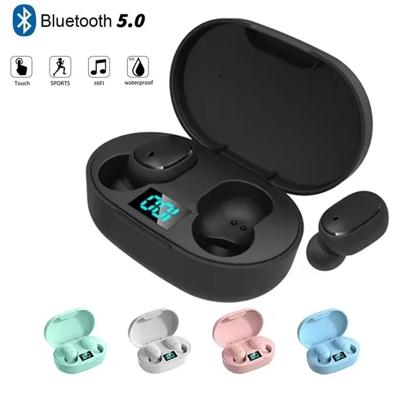 A6S TWS Kopfhörer Drahtlose Bluetooth-Kopfhörer Touch-Control-Ohrhörer mit HD-Mikrofon Sport-Wasserdichtes Headset für iPhone