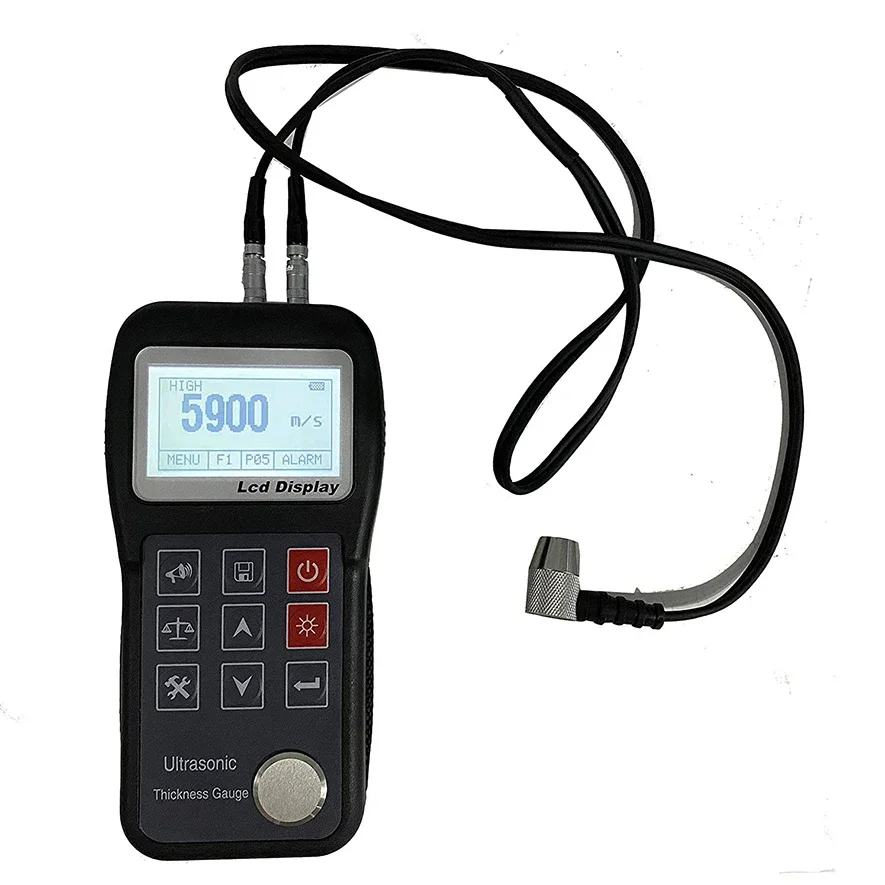 Ultrasonic Thickness Gauge Tester Meter with Measuring Range 0.75mm to 300.0mm/0.03inch 11.8inch