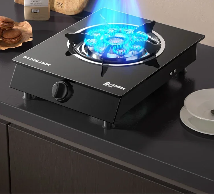 Fogão a gás STARCOOK para uso doméstico com poderoso queimador de propano líquido e único queimador de gás natural