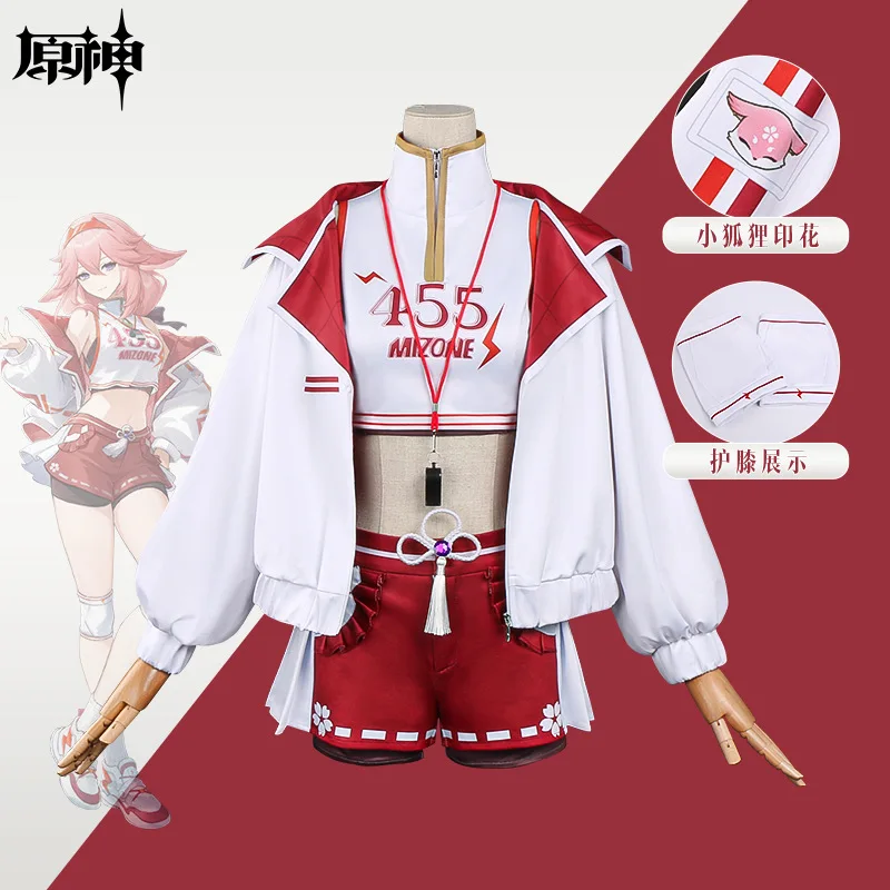 

Anime Game Character Genshin Impact Yae Miko Mizon Cosplay Costume Full Set Outfit Halloween Party Convention Cosplay