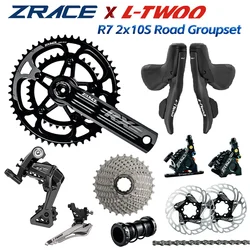 LTWOO R7 + ZRACE Crank Hydraulic Disc Brake Cassette Chain 2x10 Speed, 20s Road Groupset, for Road bike Bicycle 4700, R3000