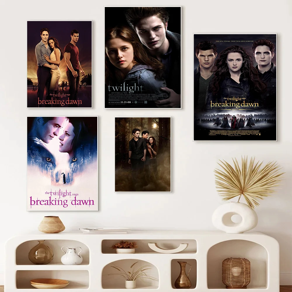 Classic Hit Retro Movie Twilight Vampire Werewolf Posters Prints Canvas Painting Wall Art Picture Living Room Home Decor