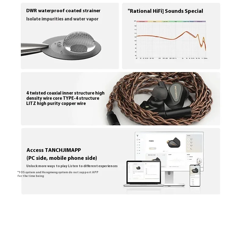 Tanchjim FISSION-auriculares intrauditivos dinámicos con Monitor de música HIFI, resistentes al agua, filtro ajustable de 4 velocidades, Cable intercambiable DMT5