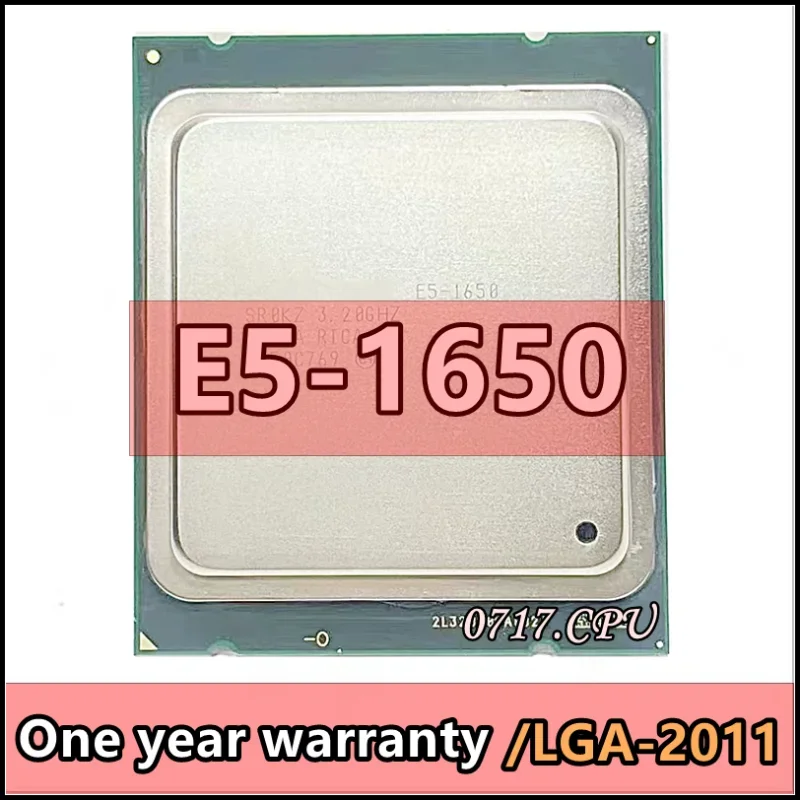 E5 1650 E5-1650 SR0KZ 3.2GHz 6 Core 12Mb Cache Socket 2011 Prosesor CPU