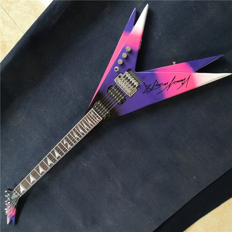 Special-Shaped Electric Guitar, Colored Paint, Can be Customized in Any Color, Free Shipping