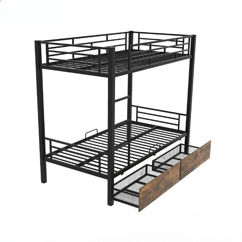 

Foreign Trade Cross-border Iron Bed, Steel Wood Iron Bed, Single Double Iron Bed