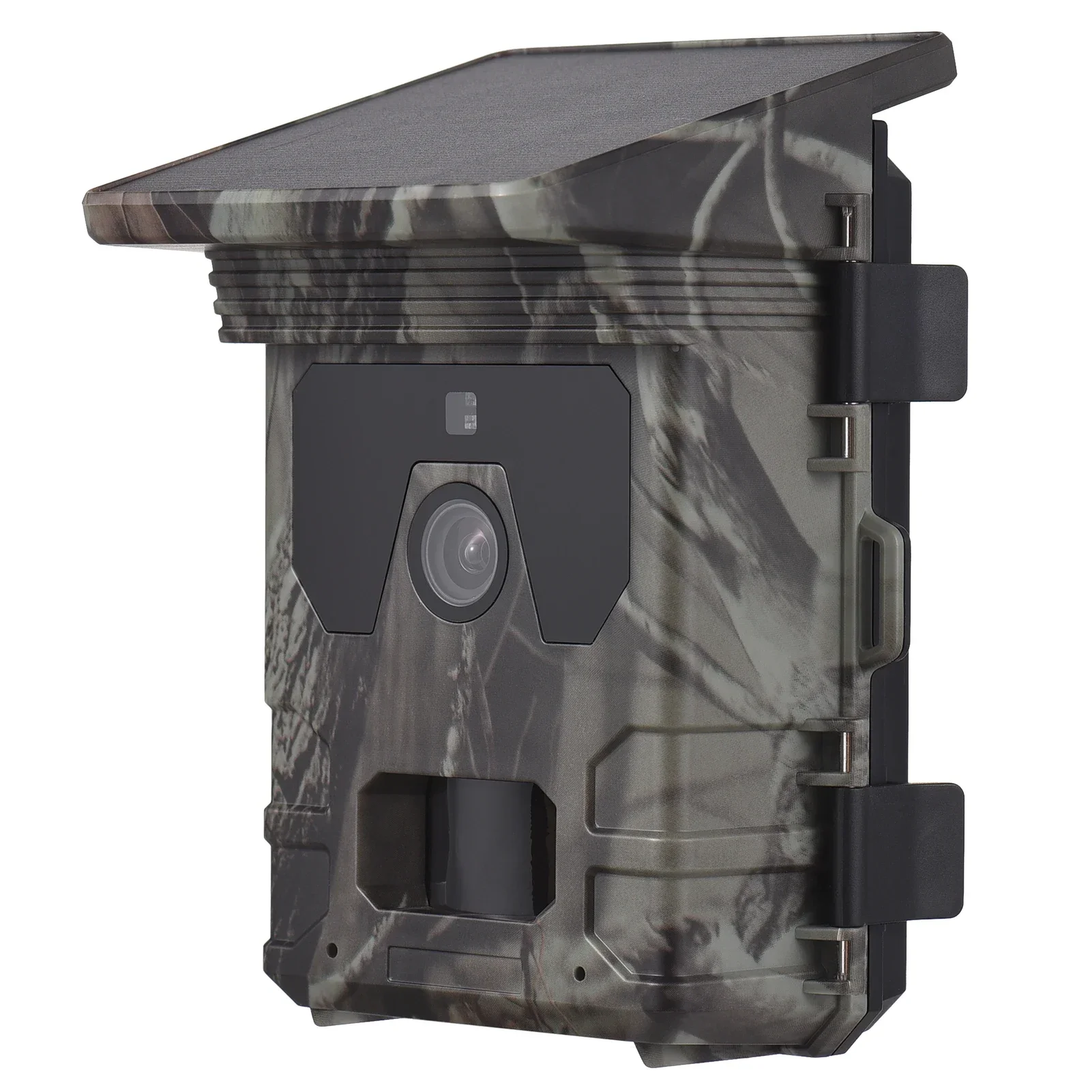 Solar Powered Night Vision Trail Camera 50MP 4K Hunting Cameras 0.3s Trigger Time Trail Camera for Wildlife Monitoring Hunting