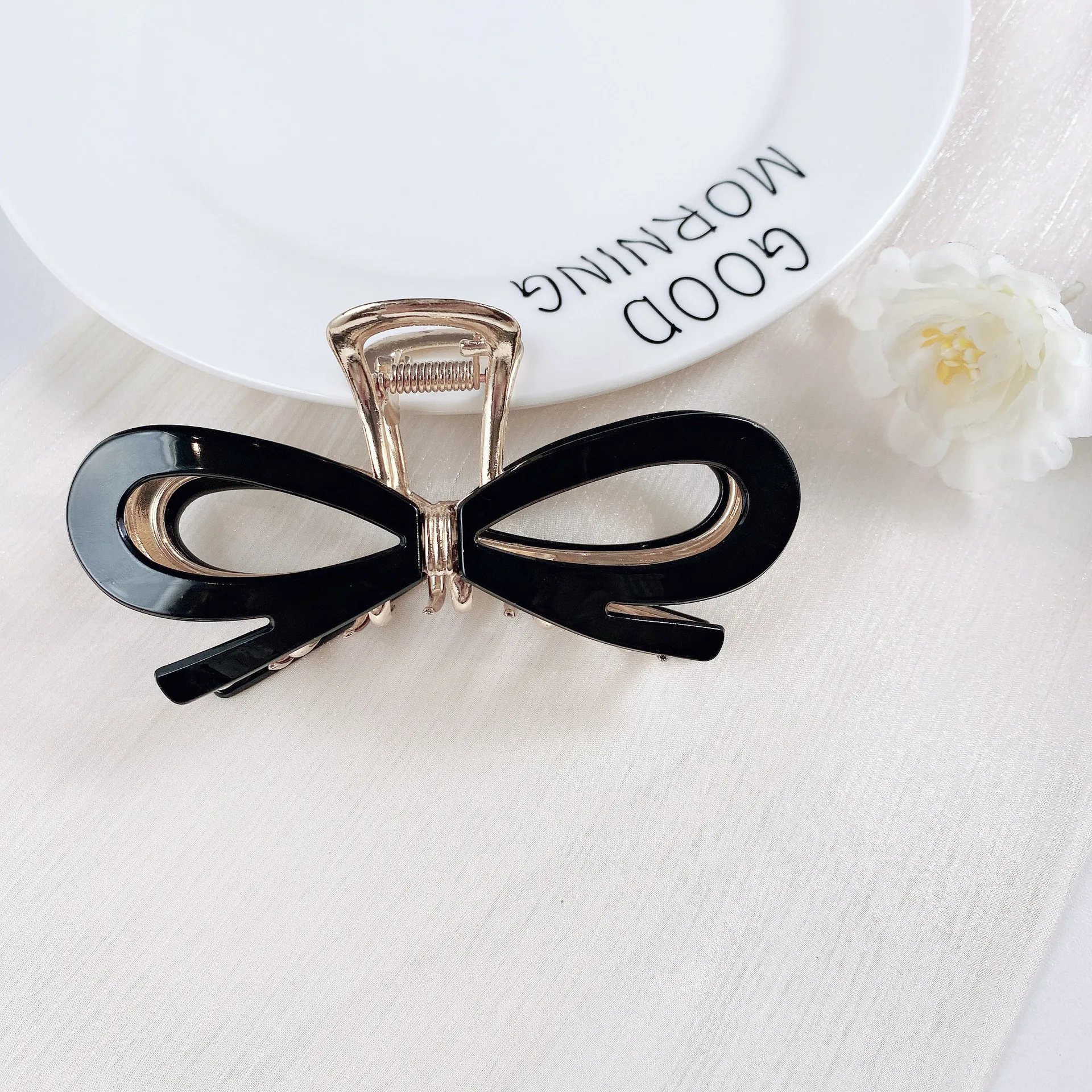 1pc High end hair clip, women\'s bow, grab clip, back of the head, large hair clip, shark clip, dished hair accessory