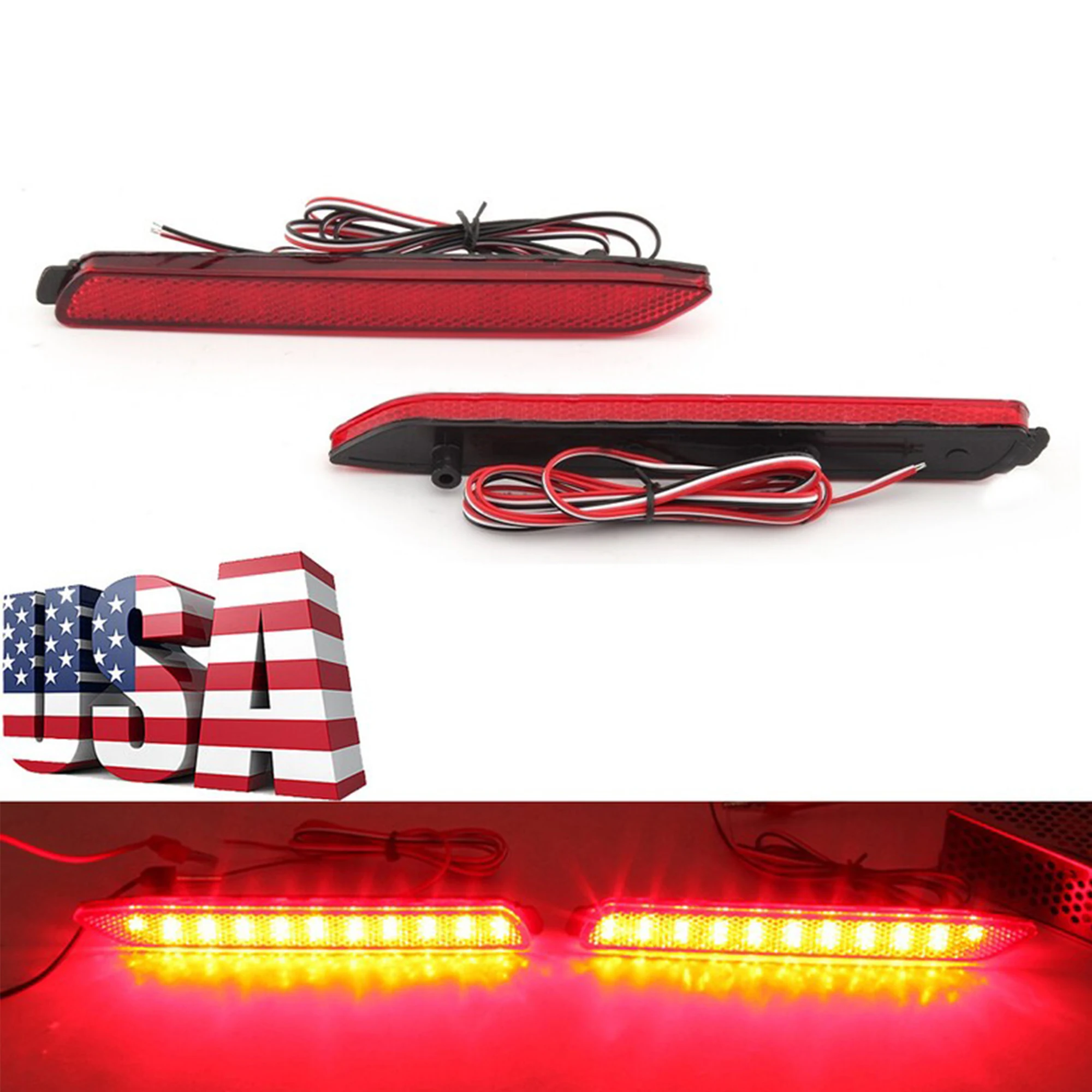 المصد الخلفي عاكس أضواء لتويوتا RAV4 2014 2015 2016 2017 2018 2019 الضوء الخلفي ABS استبدال 81920-08010 81920-48012 #4