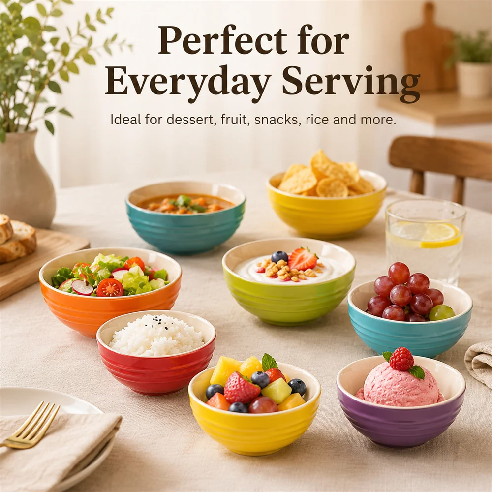 Le Creuset Ceramic Mini Bowls Set of 6: 4