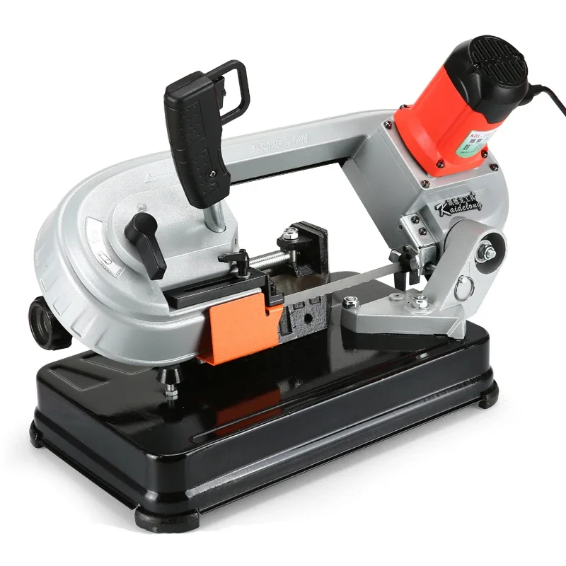 Electric Band Saw Machine Portable Small Woodworking Metal Wood Processing Hand Saw Carpentry Powerful Cutting Machine