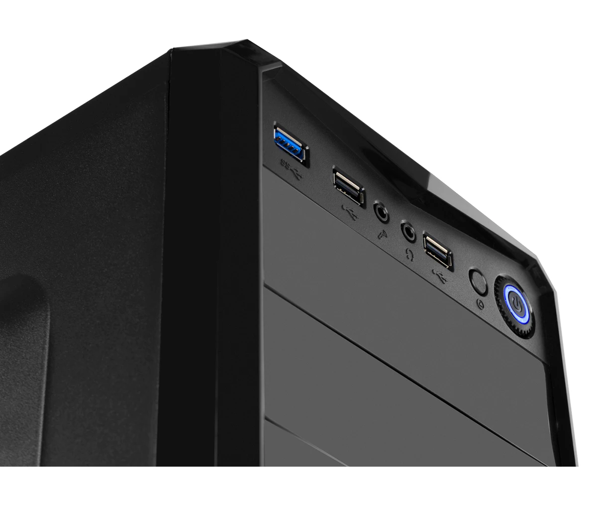 Computer Box PC desktop Semitorre ATX pvd USB 3.0 nero Gaming - NOX