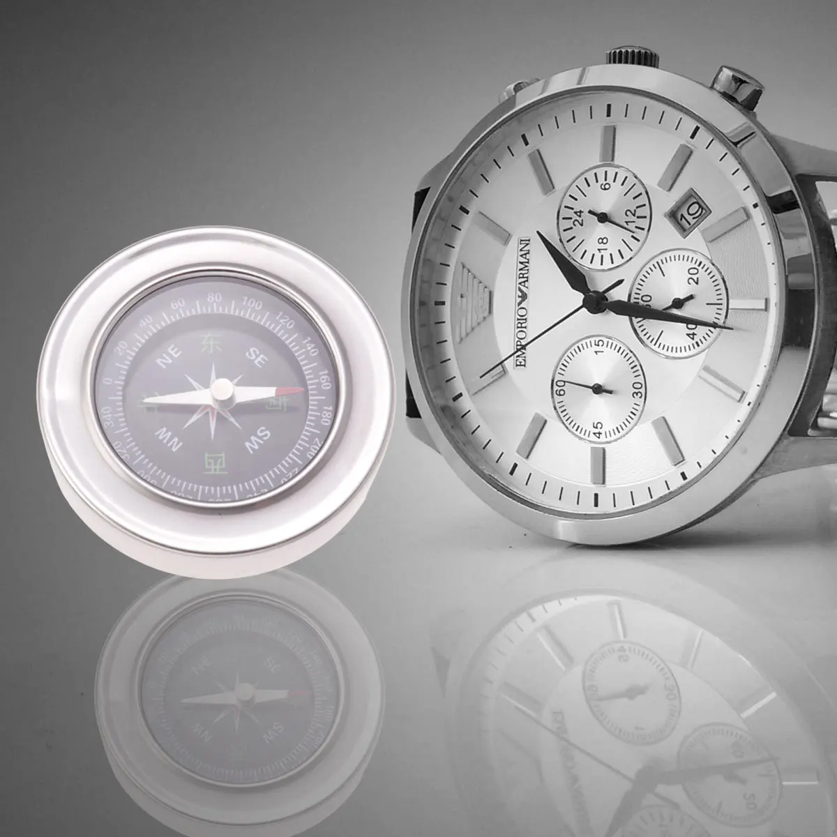 1 قطعة جهاز اختبار المغناطيسية للبوصلة الدقيقة أداة إصلاح الساعات الاحترافية ملحقات يدوية الصنع لصانع الساعات #4