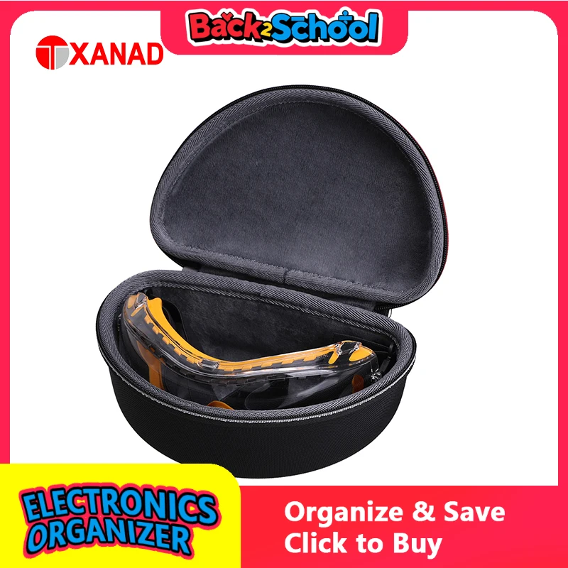 

XANAD Hard Case for DEWALT DPG82 11/DPG82 21 Goggle Glasses Travel Protective Carrying Storage Bag