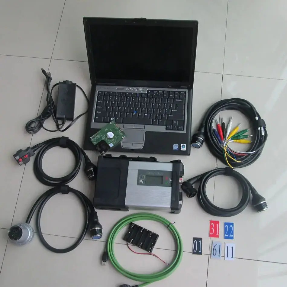 

MB Star C5 Diagnostic SD Connect C4/C5 + 90% новый ноутбук D630 320G HDD 2023.09V с добавлением HHT для автосканирования MB Car Truck Compact 5