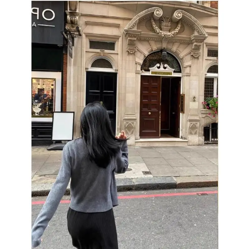 Dameskleding Gebreide kleding Vest Trui Jas Koreaanse populaire dameskleding winter 2025, losse dikke, gezellige tops