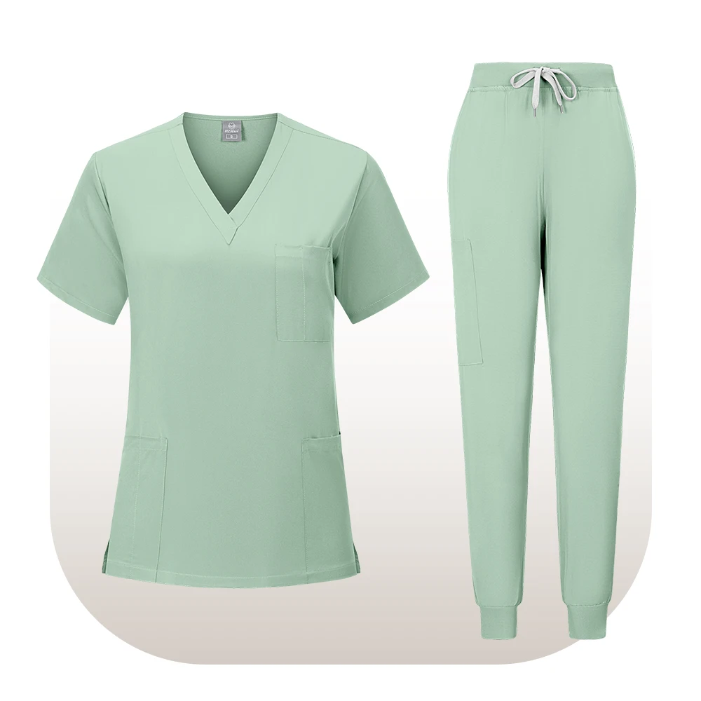 Doctors and Nurses in Beauty Salon Pet Hospital Dental Clinic and Operating Room Stylish Medical Work Uniform Set