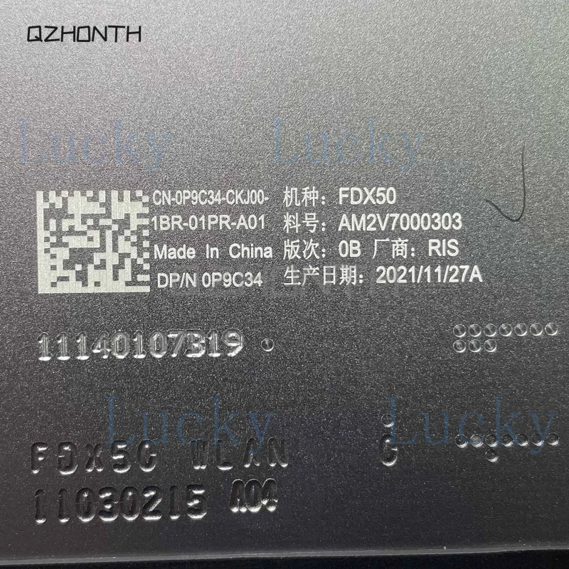 f  New For Dell Precision 7550 7560 LCD Back Cover (WLAN Version) Gray 0P9C34 15.6