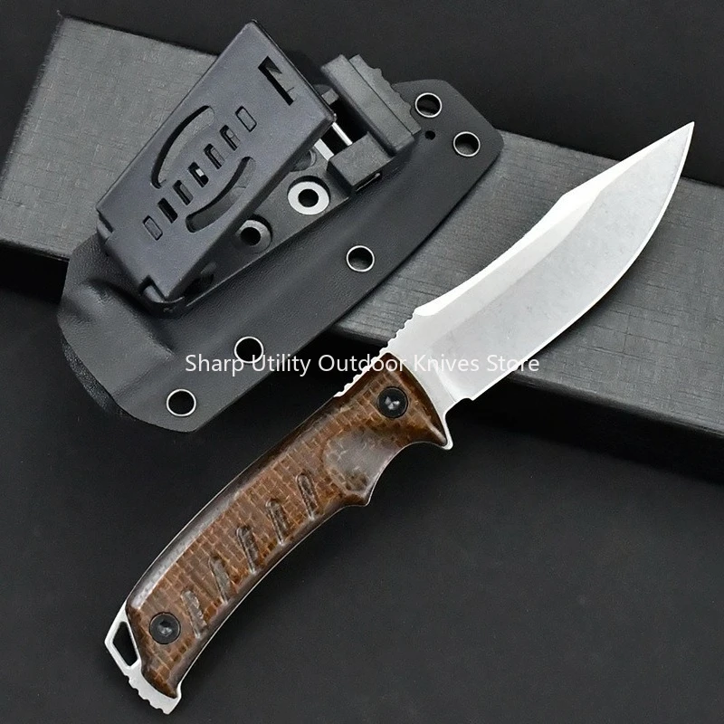

Pillar Durable Outdoor Straight Knife EDC Camping BBQ Essential Jungle Exploration Backpacking Utility Knives Daily Cutter Gifts
