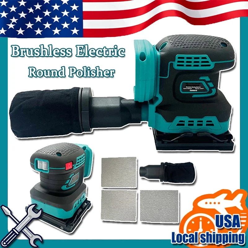 

Электрический аккумуляторный диск, произвольная орбитальная бесщеточная шлифовальная машина, шлифовальный полировщик, 3-скоростная шлифовальная машина, подходит для батареи Makita 18 В