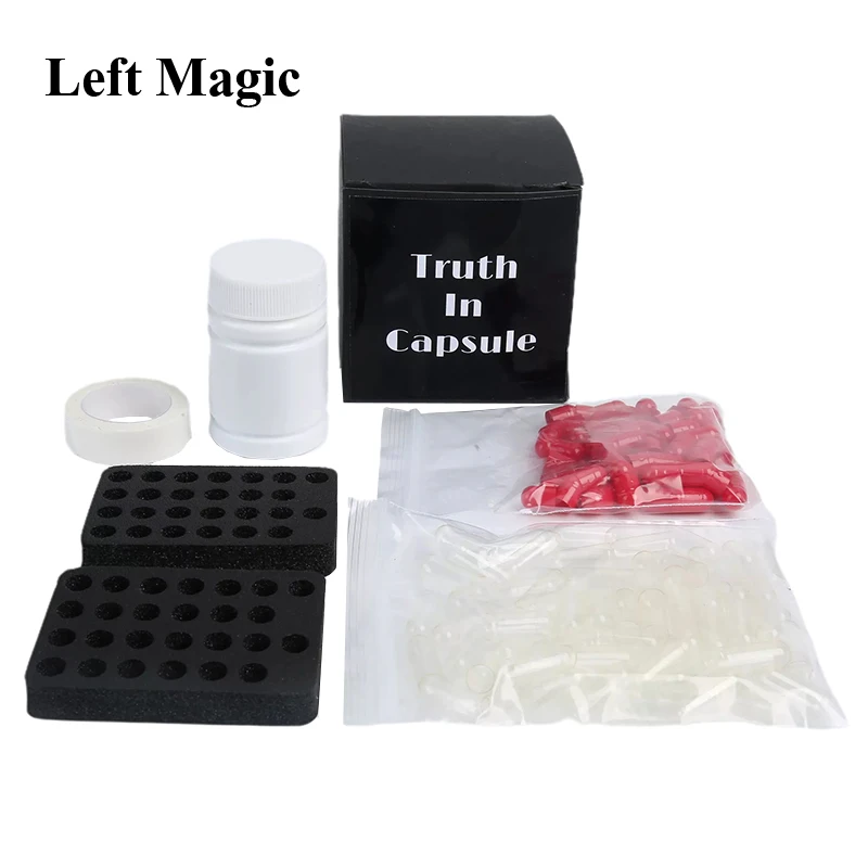 Truth in Capsule by J.C Magic Mentalism Magic Tricks Prediction Mind Reading Magic Props Gimmick Illusions Close up Magician