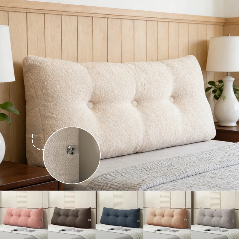 

Headboard Pillow Cushion Backrest Reading Backrest Triangular Lumbar Support Cushion Thickened Soft Tatami Bedroom Pillow 삼각쿠션