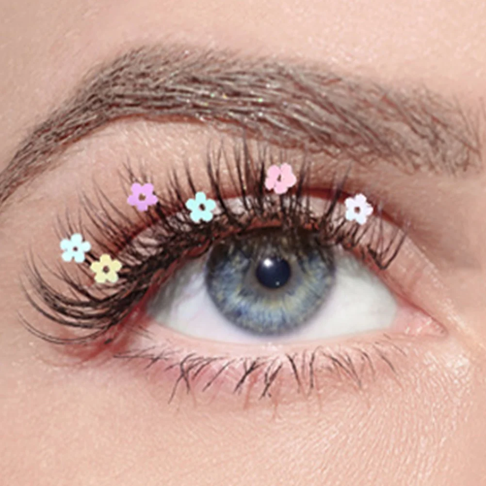 4Pairs Glitter Eyelash Extensions Set Fashionable Colored False Lashes Easy Apply Remove Comfortable All Day Wear Stand Out