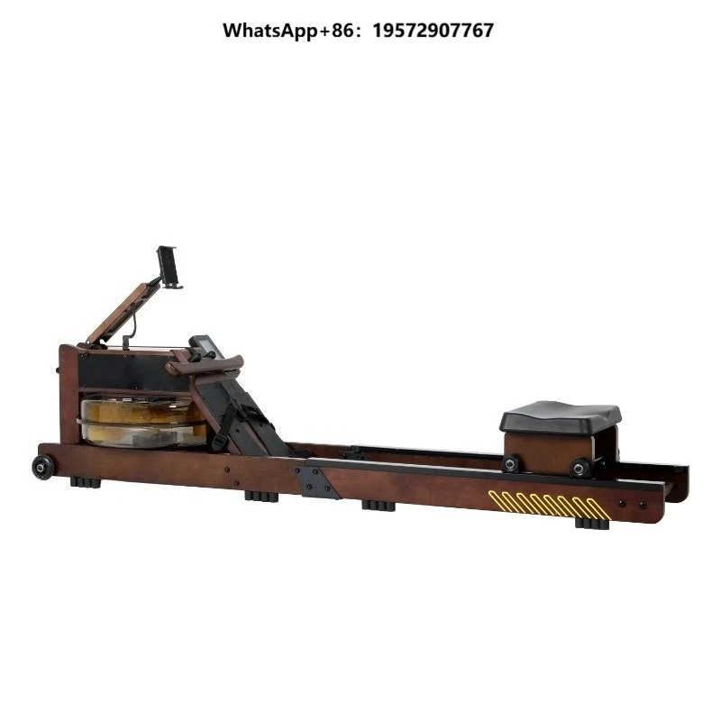 High Quality Home Use Water Rower Adjustable Wood Rowing Machine with Resistance Features