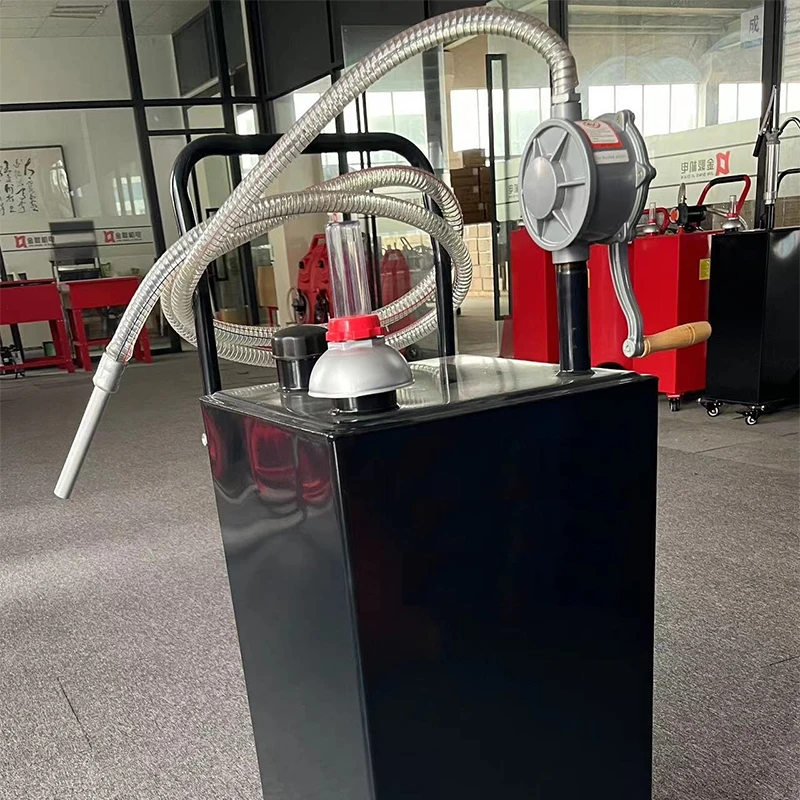 

JGC30 universal wheel (1.2) Oil Storage Tank on 4 Wheels, with Manuel Transithfer Pump, Diesel Fuel Container for Cars,