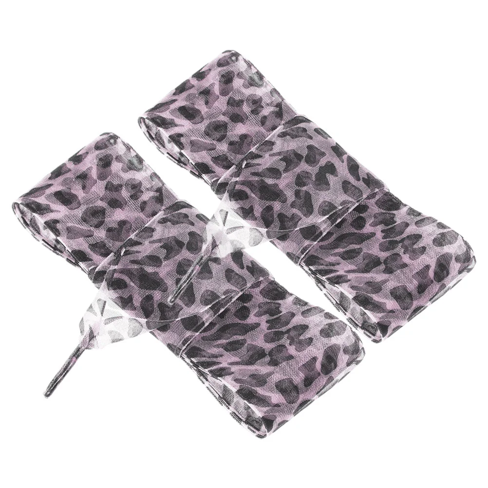 Animal Ribbon Gauze Fun Shoe Laces Elasticity Wide Shoelaces Socks Holder Boards