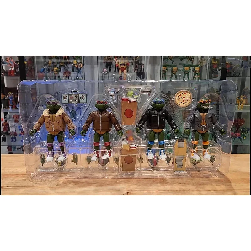 Neca Punk Disguise Turtles Raphael Donatell Tmnt Turtles 4 Pack set Cartoon Anime Action Figure Statue Model toys Christmagifts