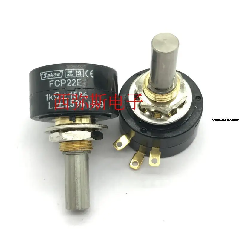 Sakae precision single coil conductive plastic potentiometer fcp22e 1K imported from Japan