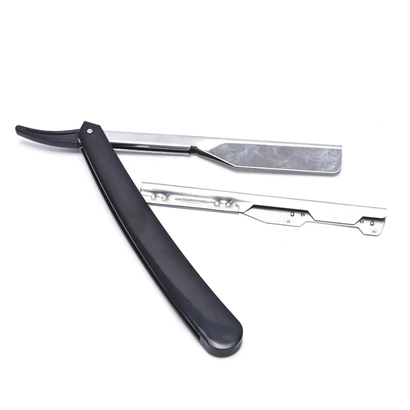 Manual Shaver Professional Straight Edge Stainless Steel Sharp Barber Razor Folding Shaving Shave with Blade Straight Razor Tool