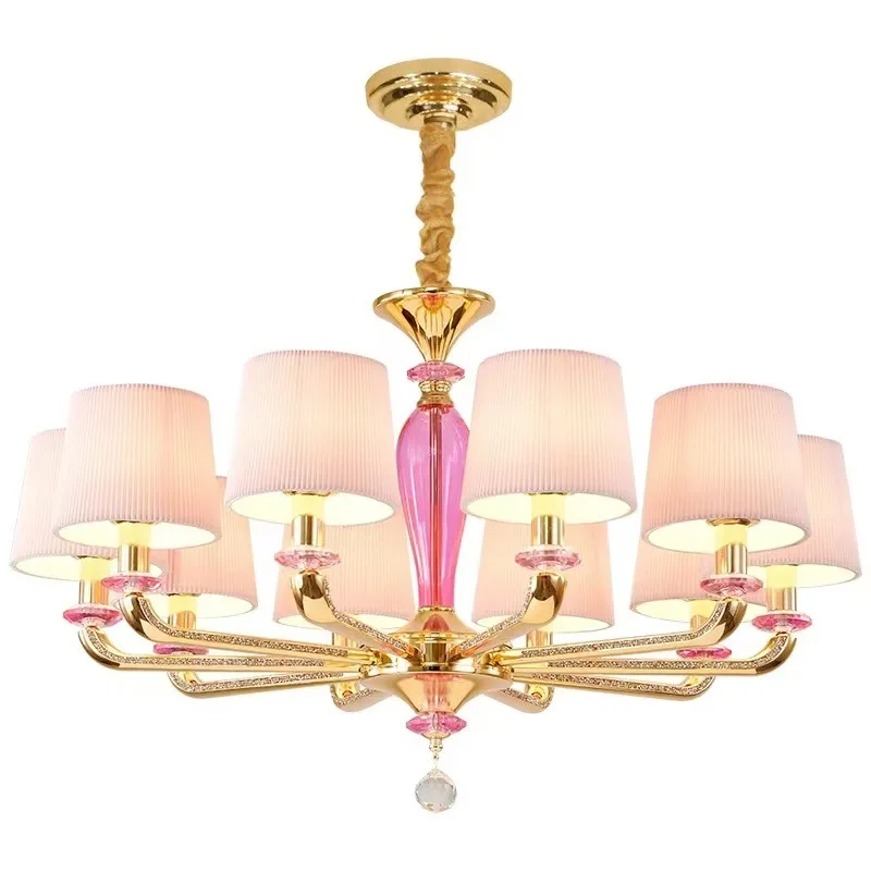

Romantic wedding room festive bedroom light, European crystal chandelier